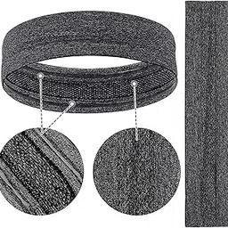 gudmart GUDMART® Sweatband Sweat Absorbent Elastic Sports Headbands for Yoga Exercise Climbing Grey-picture-51