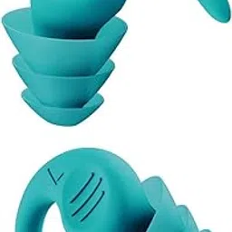 atorse ATORSE® Noise Reduction Ear Plugs Silicone Sound Blocking For Sleep Snoring Swimming|Ear Plugs Corded|Extra Soft, Reusable Earbuds Noise Cancellation|Soundproof Earplug Use Underwater (Blue)-picture-11