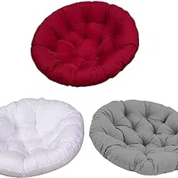 CALANDIS 3X Outdoor Seat Cushion Chair Pads White and Dark Gray and Dark Red | Cushions & Pads | Patio & Garden Furniture | Yard, Garden & Outdoor Living-image-17