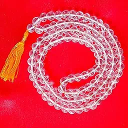 GHST Sphatik Mala 8mm| Spadigam Malai 8mm |Sphatik Jaap mala 108 Beads 8mm Bead Size Quartz White 1 Piece-picture-18