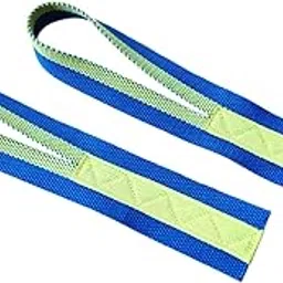 THE STYLE SUTRA® 2Pcs Weight Lifting Straps Hand Grip for Powerlifting Exercise Weightlifting Blue Yellow-picture-36