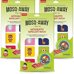 Leeford Mosq Away Mosquito Repellent Patches Pack Of 3 (24 Patches) Natural Repellent Mosquito Patches for Kids, Babies & Adults | Mosquito Repellent Stickers for Travel Outdoor Indoor | 8 Hrs Protection-picture-59