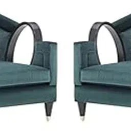 Set of 2 Velvet Dining Chairs, Cushion Seat Chair for Living Room Bedroom Restaurant, Modern Contemporary Upholstered with Polished Rosegold Solid Wooden Legs S28-picture-27