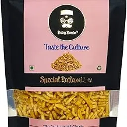 Being Bania Premium Ratlami Sev | No Palmolein Oil | No Preservatives | Fresh Indian Namkeen | Tasty Sev Bhujia made in Groundnut oil | 160g | Crispy Crunchy Indian Snack Namkeen-picture-34