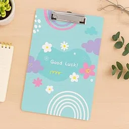 Clipboard Drawing, Writing, Exam Board with Clip (Size - 24x36 cm) Sturdy, Lightweight for Office, School, College - Good Luck-picture-33
