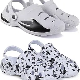 pampy angel Combo Pack of 2 Slipper/Flip Flops/Slides/Clogs/Sandals for Men (Clog-700 Vs Cl-AllStar)-picture-39