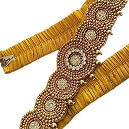 maggam fashion Cloth Belt |Embroidery Cloth kamarpatta waist Belt, traditional vaddanam for wedding Sarees & Lehangas-picture-55
