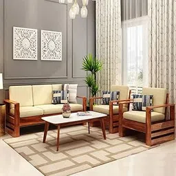 Modern Furniture Made Pure SHeesham Wood 5 Seater Sofa Set with Unique Colore and Well Finishing Color Honey-picture-25