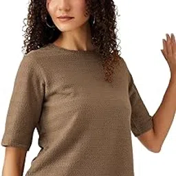 max Women's Solid Regular Fit T-Shirt-picture-21