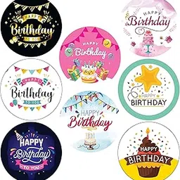 Clickedin - Birthday Decor Items, Birthday Party Balloons Stickers, 100 Pieces image 1