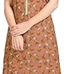 yozly Women Pure Cotton Ankle Length Night Gown with Pocket-picture-16