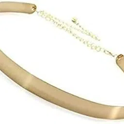 u world UDEETA MART 1 Pcs Women's Plain Metal Adjustable Stylish Design Ladies Women Waist Belts kandoro-Belt for Girls, Women Saree, Western Dress, Long Gown Dresses, Traditional Dress (GOLD)-picture-56