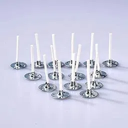 Kuber Selection Pack of 200 Pcs 1 Inch Premium Candle Making Wax Coated Wicks/Baati/Threads 1 Inch (Pack of 200 Pieces) (White)-picture-17