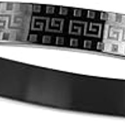 meenaz Bracelet for Man Black Stylish Boys brother boyfriend gents/Fashion Kada for men/Rakhi Bracelets for Men Metal/Stainless Steel Kada Hand Mens Kadas Bracelet valentine Gift open kada-picture-3