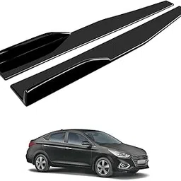 PRIKNIK 75cm Car Side Skirt Rocker Splitters, Diffuser Winglet Extensions, Side Trim Spoiler Lip, Universal Bottom Line Side Skirts for Cars Compatible with V-erna-picture-56
