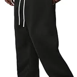 dockstreet Men's/Unisex Open Bottom Drawstring Pure Cotton Stretchable Baggy Jogger Pants-picture-33