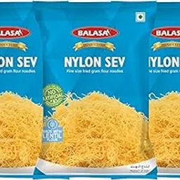Balasa Nylon Sev | Nylon Sev for Bhel | Namkeen Snacks | Sev for Poha, Chaat & Bhelpuri | No preservatives | Nylon Sev Namkeen (3 Pack of 200 g)-picture-18
