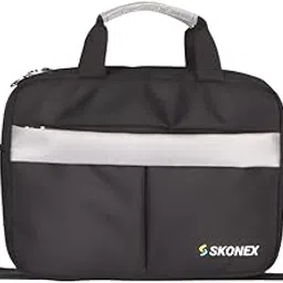skonex Small Messenger Sling Bag for Men & Women – Water-Resistant Crossbody Shoulder Bag with Tablet Compartment, Adjustable Strap & Multi-Pockets – Office, Travel, Daily Use (Black-Grey)-picture-52