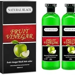 Fruit Vinegar Hair Color Colour Gel Natural Hair Color Dye for Black Hair Dye(500ml x 2) (M)-image-8