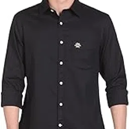 u.s. polo assn. Men's Solid Spread Collar Premium Cotton Dobby Tailored Fit Shirt-picture-45