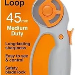 45mm Rotary Cutter - Cutting Mat and Sewing Ruler Classic Loop Rotary Cutter with Handle, Cloth Cutting Leather Quilting Rotary Fabric Tool Cutter-picture-14