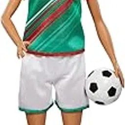 Barbie® Soccer Doll, Brunette Ponytail, Colorful #16 Uniform, Soccer Ball, Cleats, Tall Socks, Great Sports-Inspired Gift for Ages 3 and Up-image-23
