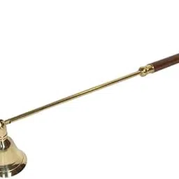 SkyWalker Metal Hand Crafted Candle Snuffer with Wooden Handle - (10 Inch, Gold)-picture-28