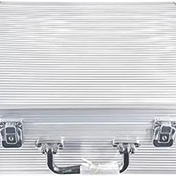 STYLEHEAVEN Aluminum Storage Case Home Lightweight Sturdy Multipurpose Lockable Suitcase Silvery-picture-11
