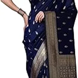 akhilam Women's Banarasi Silk Blend Woven Design Golden zari Work Saree With Unstitched Blouse Piece (2PAKHI41_Parent)-picture-27