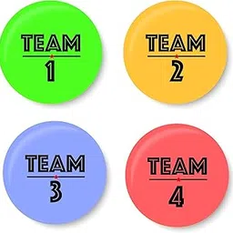 PEACOCKRIDE Team I Office Pin Badge Set of 4 No's (Metal, Multicolour,37mm)-picture-53