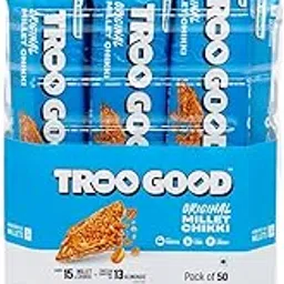 TROOGOOD Millet Chikki Jar (50 Pcs, 15g Each 750g) | Rich in Fibre and Protein | No Added Preservatives and Colours | Sweets | Made with Jaggery | High Energy Nutrition Bars | Gajak-image-17