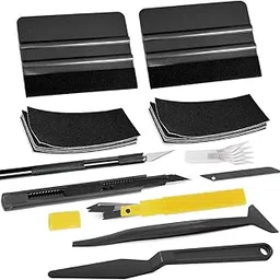 STHIRA® 21Pcs Car Window Tint Tool Kit Paint Protection Film Application Conqueror Squeegee Tool Kit Car Window Tint Squeegee Tool Utility Cutter Protective Film Installing Tool for Car-picture-11