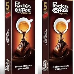 Ferreros Pocket Coffee Classico Espresso, Fine Chocolate Covered Liquid Coffee Pralines, 100% Arabica, 5 Pocket Coffee, pack of 2-picture-32
