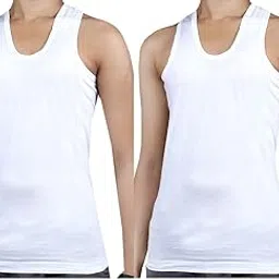 star breeze Men's Ultra Soft White Vest-picture-53