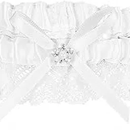 abeillo Wedding Garters for Bride, Elegant Satin Bride Garters with Rhinestone Lace Bridal Accessories for Women and Girls-picture-54