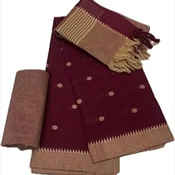 Women's South Cotton Un Stitch Dress Material With Weave Butta Design on Top and Cotton Dupatta-picture-12