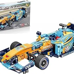 Chocozone Pull Back Race Car Model Building Set, Formula One Speed Champion Car Building Block Toys for 10+ Years Old Boys Girls & Adult - 635PCS-picture-17