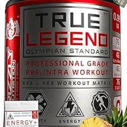 Grizzly Nutrition, True Legend, Olympian class Pre Workout 450 gram, 30 gram Energy caffeine pack, Citrulline +32 performance boosters, 16 EAA's, 2025 Flagship Edition, Pineapple - Dual Stage formula-picture-17