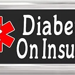 newcharms Diabetic On Insulin Medical Alert Italian Charm on Black Superlink Bracelet Jewelry Link-picture-24