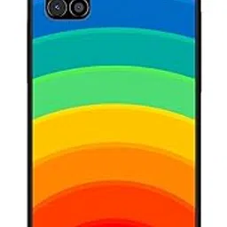 NDCOM for Back Cover for M31s Samsung Mobile Phone Cover | Samsung M31s Cover | Samsung M31s Mobile Cover | Half Circle Rainbow Printed Glass Case-image-14