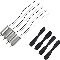 Electronic Spices Combo of 4 Micro Size 8520 1500kv Coreless Motor With 4 Cw CCW Propeller for RC Quadcopter 231-image-57