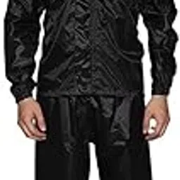 Unisex Waterproof Rain Suit Set – Lightweight Bike Raincoat with Hood, Dual Pockets, Carry Bag & Velcro Sleeves | Windproof Rainwear for Men & Women-image-1