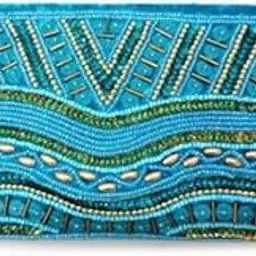 fashion overseas Designer beaded clutch sky blue color-picture-47