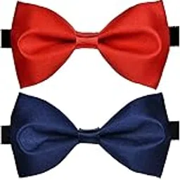 fashmade “where fashion is made” FashMade Men's Formal Bow Tie COMBO Black Red Navy Maroon Bow-picture-54