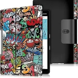 ProElite PU Leather Flip case Cover for Lenovo Yoga Smart Tab 10.1 YT-X705X & YT-X705F Tablet, Hippy-picture-19