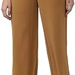 van heusen Women's Relaxed Fit High Rise Relaxed Formal Elastic Waist Paperbag Pants-picture-17