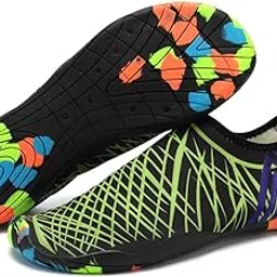 layfoo Men Women Water Shoes Sports Quick Dry Barefoot for Swim Diving Surfing Aqua Pool Beach Walking Yoga Exercise Shoes(Green41) -Layfoo-picture-29