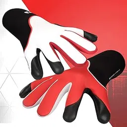 Mizogi Primas VG 1.0 Goalkeeper Gloves – Hybrid Negative Cut, 4mm Latex Palm, ThumbWrap Technology, Skin Wrap Fit, Versatile Grip 1.0, Breathable & Snug Fit for Match & Training (True Red, 7)-picture-35