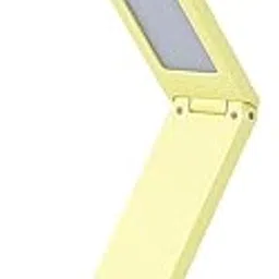 Coslifestore Adjustable LED Desk Lamp – Foldable, Eye-Caring Table Light with 3 Modes & USB Rechargeable | Portable Study, Reading & Work Lamp (Yellow)-image-1