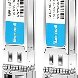 a Pair 10G SFP+BIDI Transceiver for Cisco SFP-10G-BX20U-I SFP-10G-BX20D-I Meraki Ubiquiti D-Link Netgear Compatible 10GBASE-BIDI SFP+1270nm and 1330nm 20km DOM Transceiver Module image 1